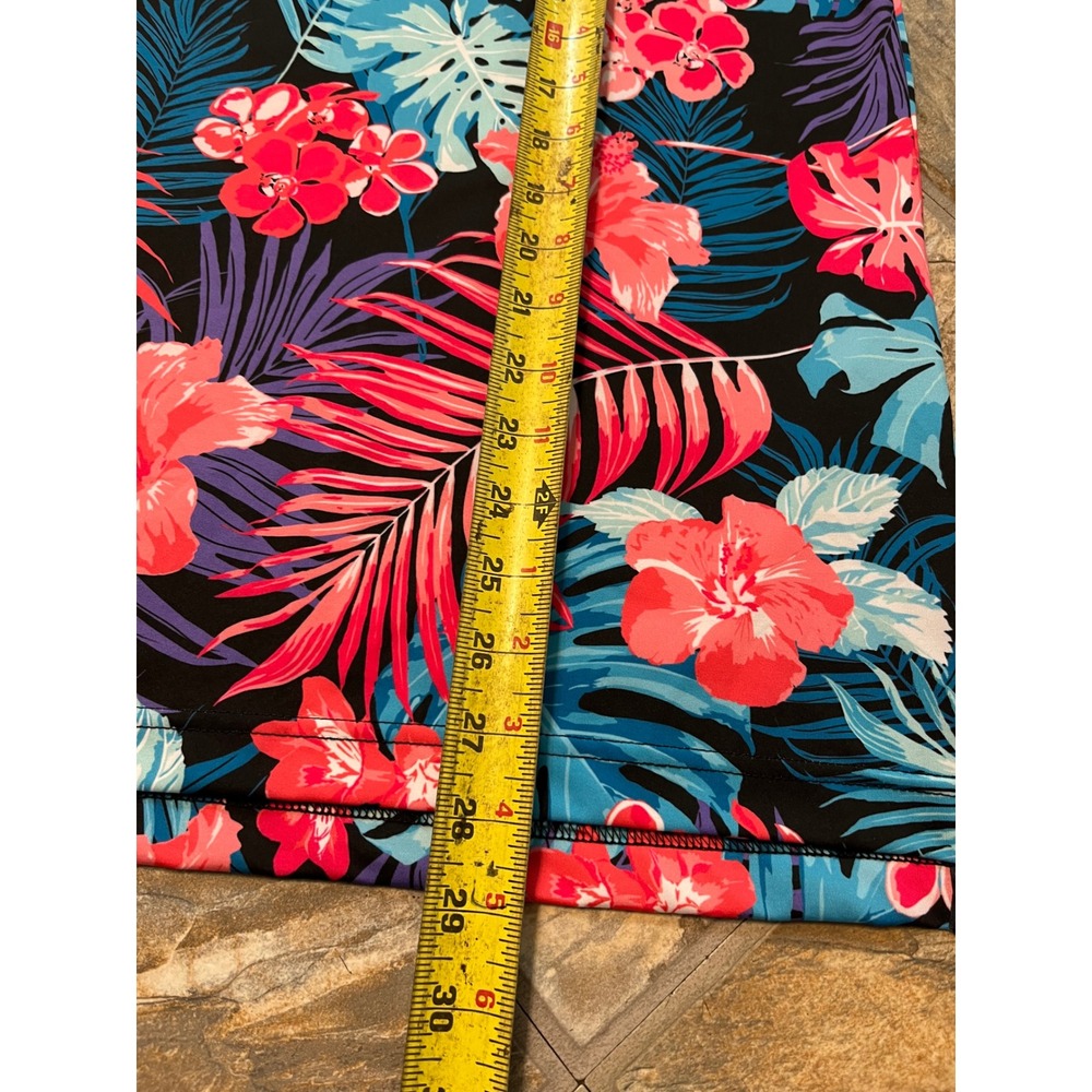 Good Good Golf Polo Shirt Mens Medium Multicolor Tropical Floral Print - Picture 6 of 6